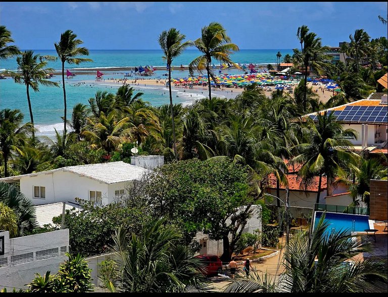 Apartamento Vista Mar 80m da Praia Porto de Galinhas