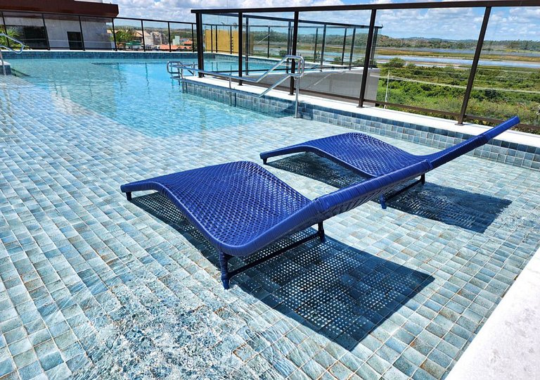 Apto Vista Mar Piscina Cobertura Vista Oceano/Lago